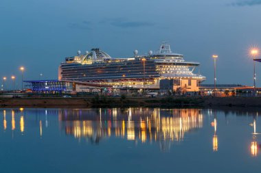 Rusya, Saint-Petersburg - 11 Haziran 2017: Saint-Petersburg Yolcu Limanı.