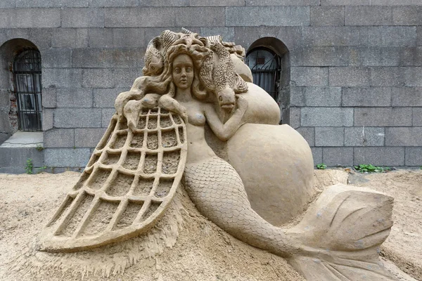 Saint Petersburg Russia July 2013 Sand Sculpture Festival 2013 Island — Stock Photo, Image