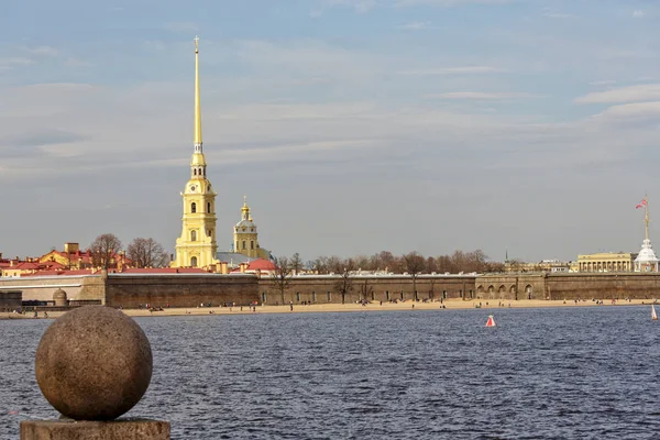 Peter Paul Kalesi Güneşli Bir Günde Petersburg Rusya — Stok fotoğraf