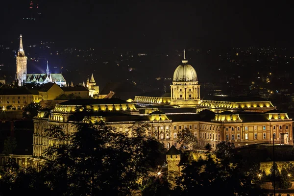 Nachtansicht Von Budapest Von Einem Hohen Punkt — Stockfoto