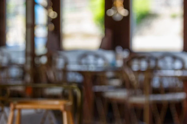 Innenraum Des Restaurants Verschwommener Hintergrund Restaurant Innenraum — Stockfoto