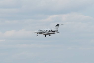 Saint Petersburg, Rusya - 09 Nisan 2017: Raytheon 390 Premier Ia (Om-Vpb)