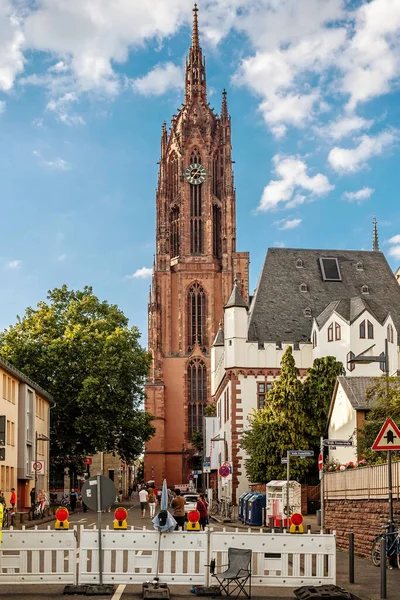 Frankfurt Main Germany August 2017 Imperial Cathedral Bartholomew Frankfurt Main — Stock Photo, Image