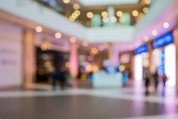 Abstrakte Unschärfe Bokeh Hintergrund Des Einkaufszentrums Auf Hellen Farben Stil — Stockfoto