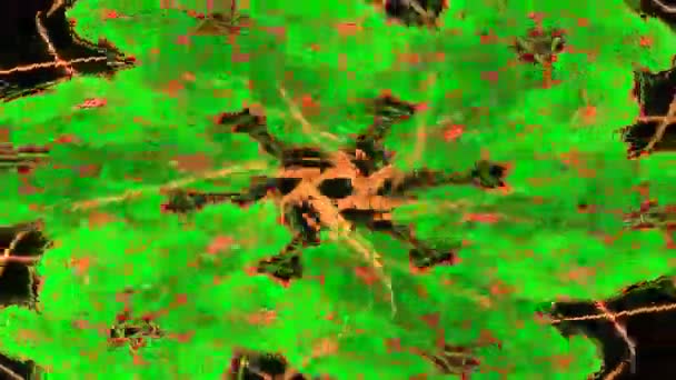 Fond abstrait de mouvement, étoile à six branches et la foudre, boucle transparente capable .