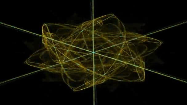 Fond abstrait de mouvement, ondes d'énergie et la foudre, boucle transparente capable .