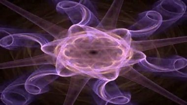 Neon hareketli arka plan, yıldız sorunsuz döngü mümkün altı köşeli.