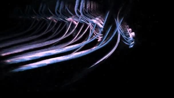 Abstrato fundo movimento, ondas de energia e relâmpago, loop sem costura capaz . — Vídeo de Stock