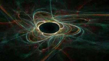 Soyut hareket arka plan, Enerji dalgaları ve yıldırım, sorunsuz döngü mümkün.