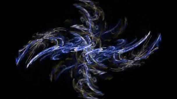 Fond abstrait de mouvement, ondes d'énergie et la foudre, boucle transparente capable .