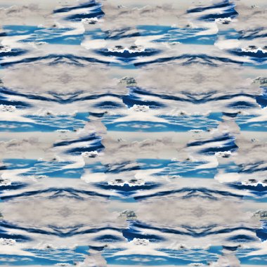 Soyut gök mavi seamless modeli. Skiey arka plan.