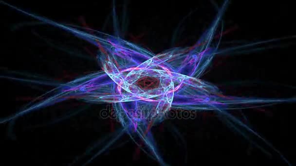 Fond abstrait de mouvement, ondes d'énergie et la foudre, boucle transparente capable .