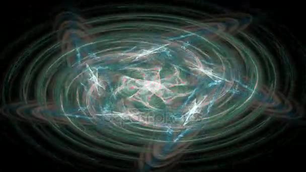 抽象背景运动、 能量波和闪电、 无缝环能. — 图库视频影像