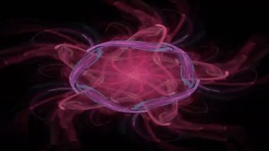 Soyut hareket arka plan, Enerji dalgaları ve yıldırım, sorunsuz döngü mümkün.