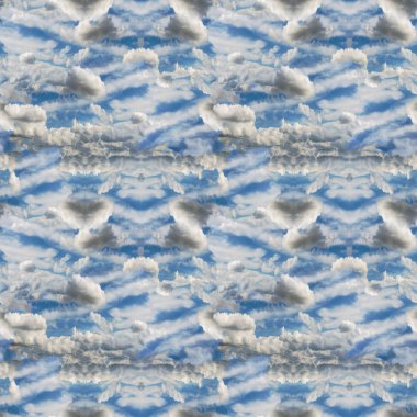 Soyut gök mavi seamless modeli. Skiey arka plan.