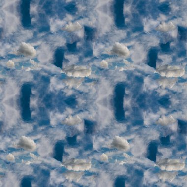 Soyut gök mavi seamless modeli. Skiey arka plan.