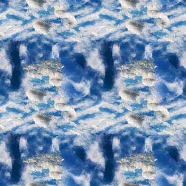 Soyut gök mavi seamless modeli. Skiey arka plan.