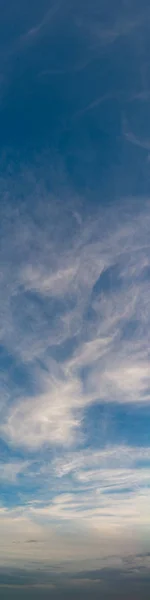 Fantastic clouds against blue sky, panorama — Stock Photo, Image