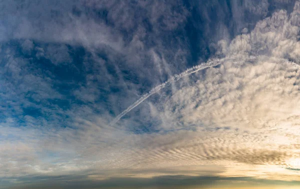 Fantásticas Nubes Suaves Amanecer Composición Natural — Foto de Stock