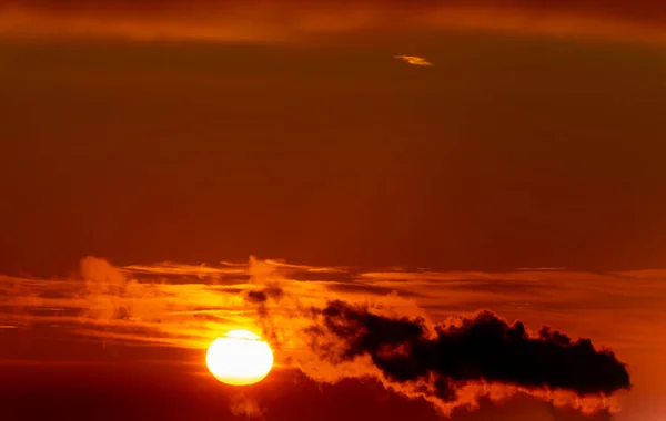 Fumée Provenant Des Tuyaux Centrale Thermique Lever Soleil — Photo