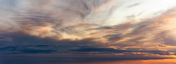 Fantastic Dark Blue Thunderclouds Sunrise Natural Composition — Stock Photo, Image