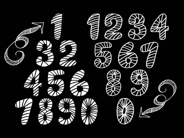 Mozaik Elementlerle Çizimi Alfabe Numarası Siyah Arkaplanda Izole — Stok Vektör