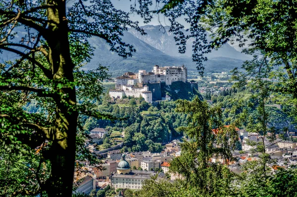 Salzburg város a nappali — Stock Fotó