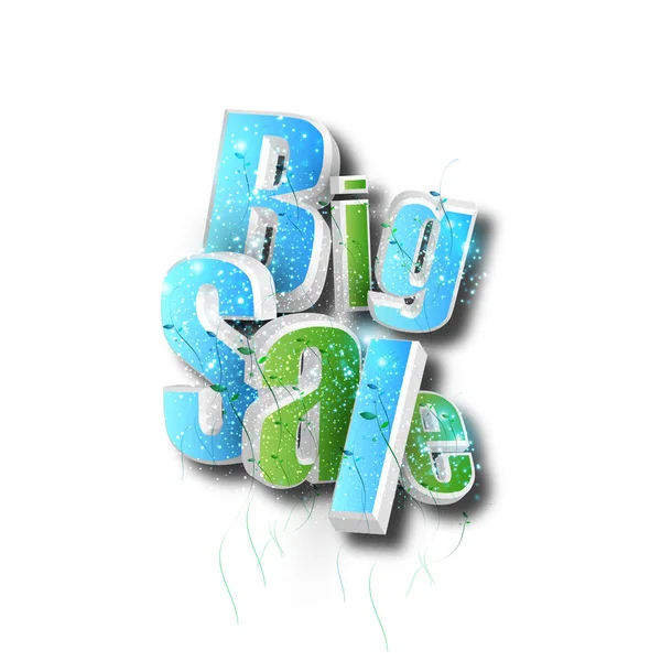 Big Sale concept, banner astratto per etichette — Vettoriale Stock