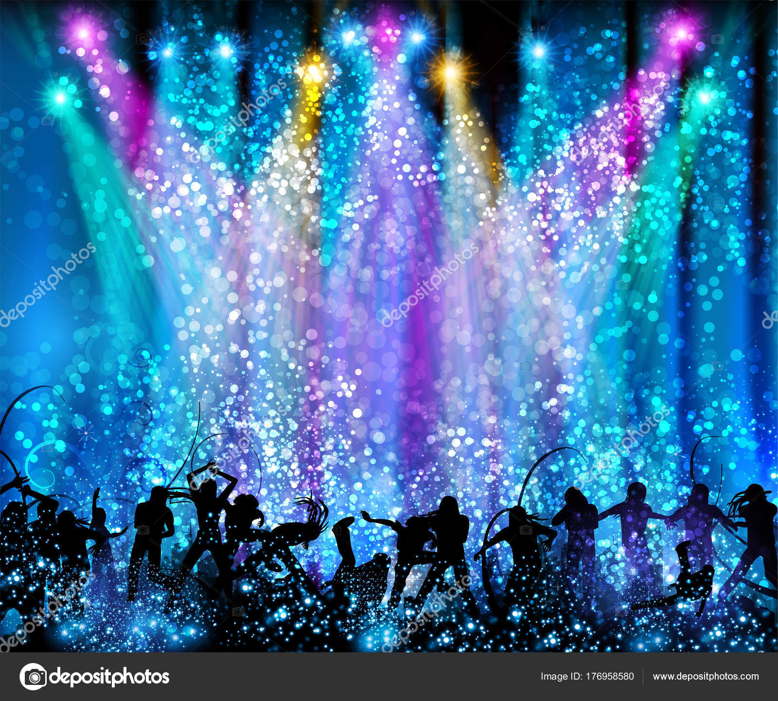 disco party background