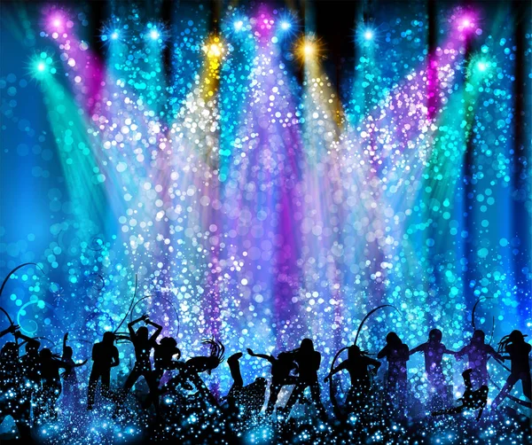 Party background party, disco, dance, scene easy all editable — Stock Vector