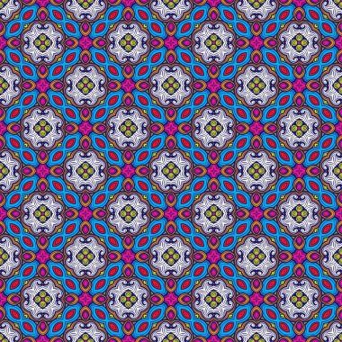 Kusursuz Soyut Desen Arabesk Geometrik Arkaplan. Arapça, Portekizce, Fas Çiçek Şam Halı, Döşeme, Tekstil, Dijital Kağıt, Kumaş Dokusu. 