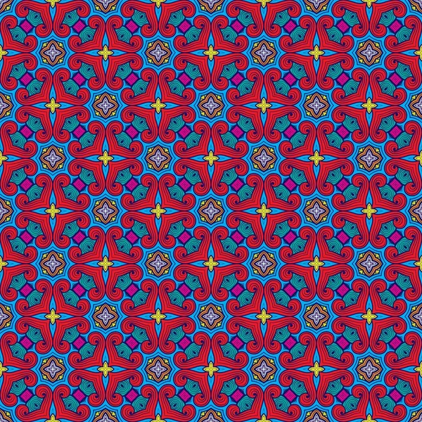 无缝化抽象图式阿拉伯几何传统背景 阿拉伯文 葡萄牙文 摩洛哥花缎制浆 纺织品 数码纸 — 图库照片