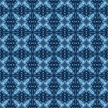 Devre Kurulu Kusursuz Desen, Dijital Arkaplan. Yaratıcı Fütürist Donanım Anakart Çizimi. Bilgi Teknolojisi, Yüksek Teknoloji, Veritabanı Dokuları, Yapay Zeka