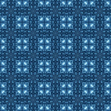 Devre Kurulu Kusursuz Desen, Dijital Arkaplan. Yaratıcı Fütürist Donanım Anakart Çizimi. Bilgi Teknolojisi, Yüksek Teknoloji, Veritabanı Dokuları, Yapay Zeka