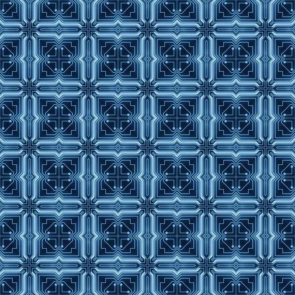 Circuit Board Seamless Pattern Digital Background Creative Futuristic Hardware Motherboard — стокове фото