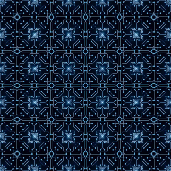 Devre Kurulu Kusursuz Desen, Dijital Arkaplan. Yaratıcı Fütürist Donanım Anakart Çizimi. Bilgi Teknolojisi, Yüksek Teknoloji, Veritabanı Dokuları, Yapay Zeka