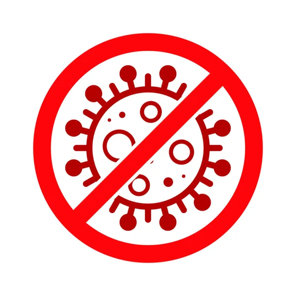 武汉Corona病毒 Covid Ncov Mers Cov新奇Coronavirus Stop Block Stamp 2019 2020年红色病媒 — 图库矢量图片