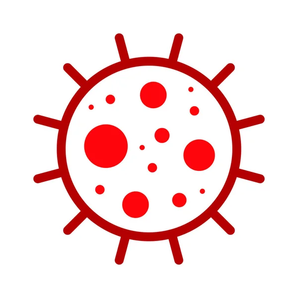 Wuhan Corona Virüsü Covid Ncov Mers Cov Coronavirus Hücre Damgası — Stok Vektör