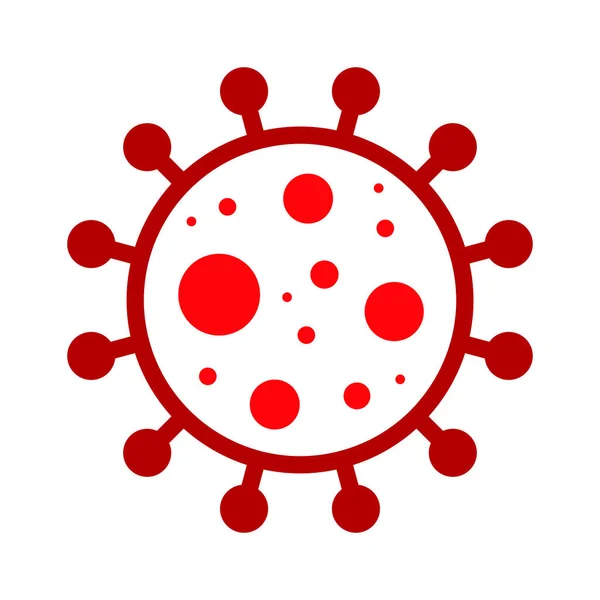 Vírus Wuhan Corona Covid Ncov Mers Cov Novel Coronavirus Cell — Vetor de Stock