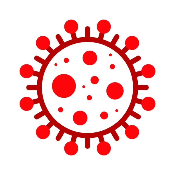 Wuhan Corona Virus Covid Ncov Mers Cov Novel Coronavirus Celpostzegel — Stockvector