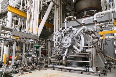 Operasyon için sürücü kompresör birimi için makine türbin petrol ve gaz tesisi. Otomasyon sistemi, bakım rutin iş makinesi hazır olun tarafından uzun zaman ve kontrollü mantığı ile çalışan türbin.