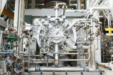 Operasyon için sürücü kompresör birimi için makine türbin petrol ve gaz tesisi. Otomasyon sistemi, bakım rutin iş makinesi hazır olun tarafından uzun zaman ve kontrollü mantığı ile çalışan türbin.