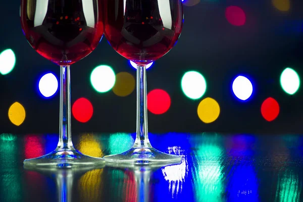 Wijnglazen Clink Het Feest — Stockfoto