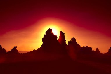 Lac Abbe günbatımı