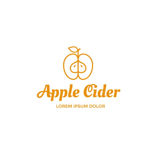 Apple cider logo — Stock Vector