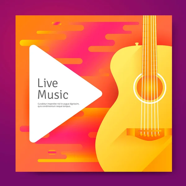 Live Music poster — Stock Vector