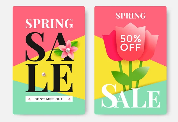 Spring Sale Poster — Stock Vector