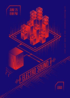 Elektro ses müzik poster