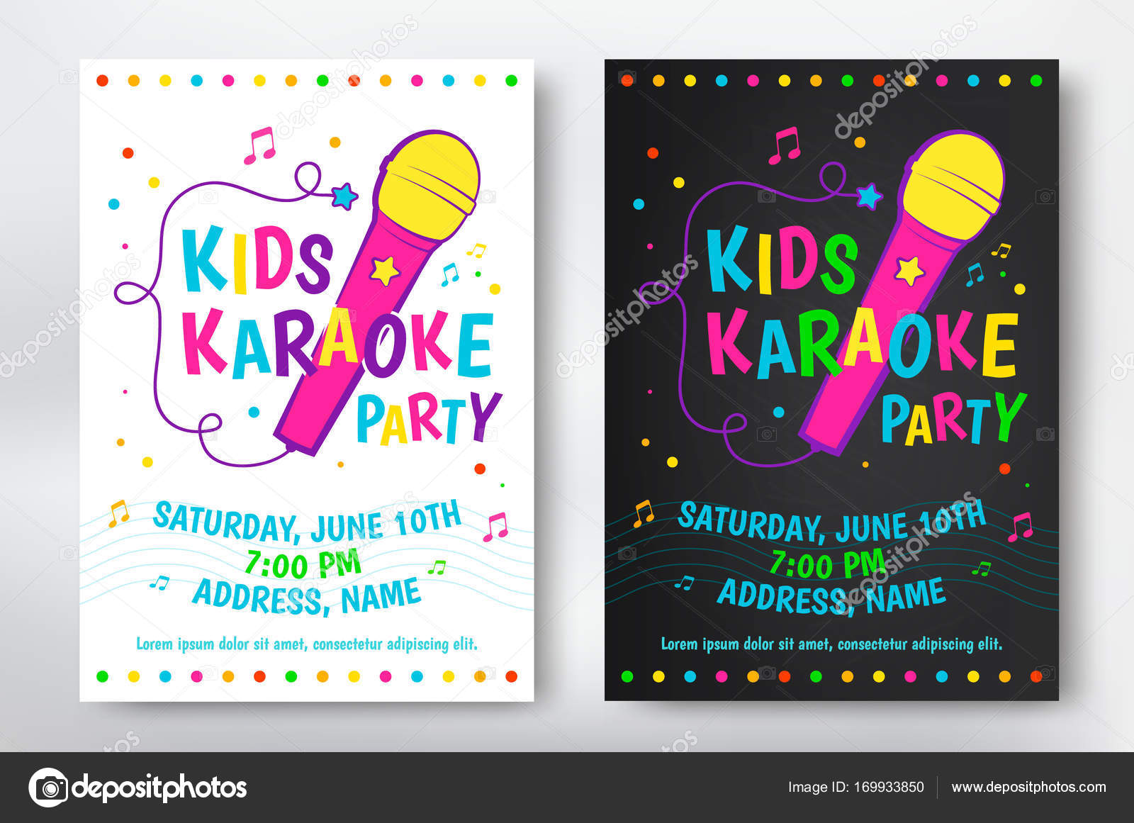 Kids karaoke party Stock Vector by ©garo_g 169933850