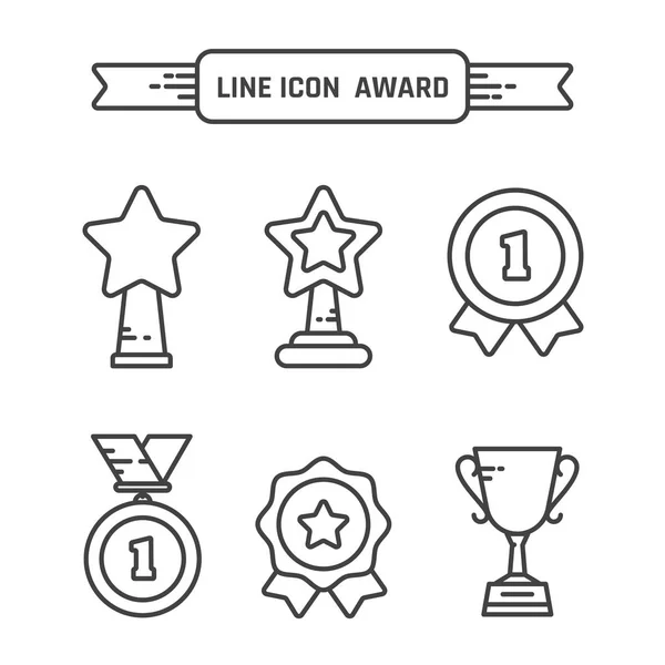 Lineare Symbole setzen — Stockvektor